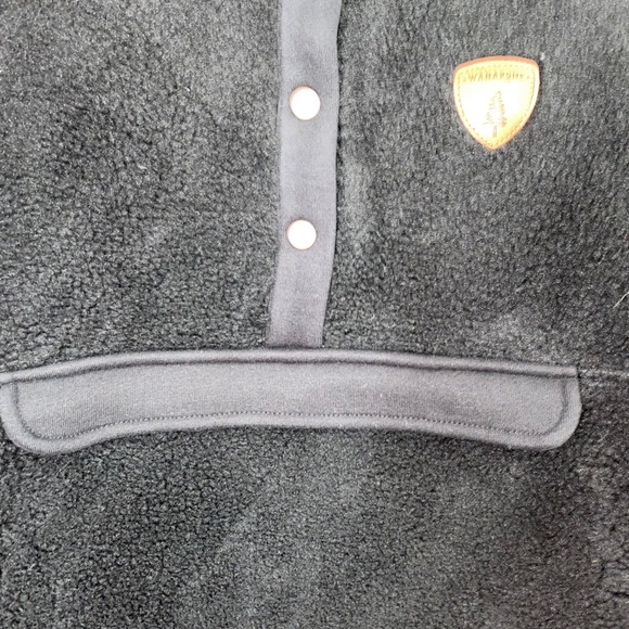 NWT Wanakome Mara Black Sherpa Hoodie - Picture 6 of 7
